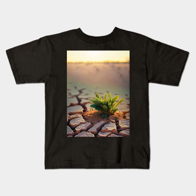 desert plant Kids T-Shirt by psychoshadow